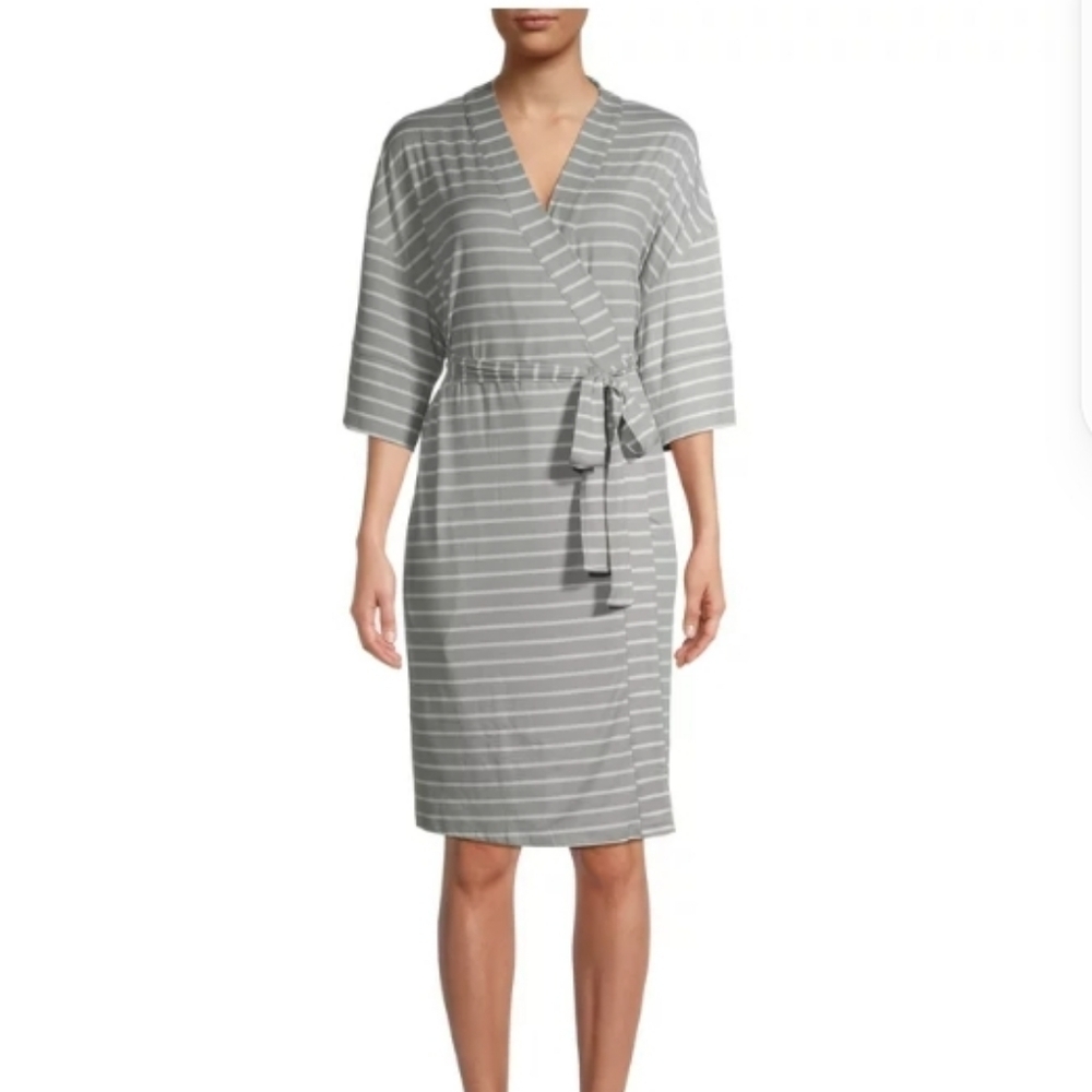 Mommy and me stripped cozy robe